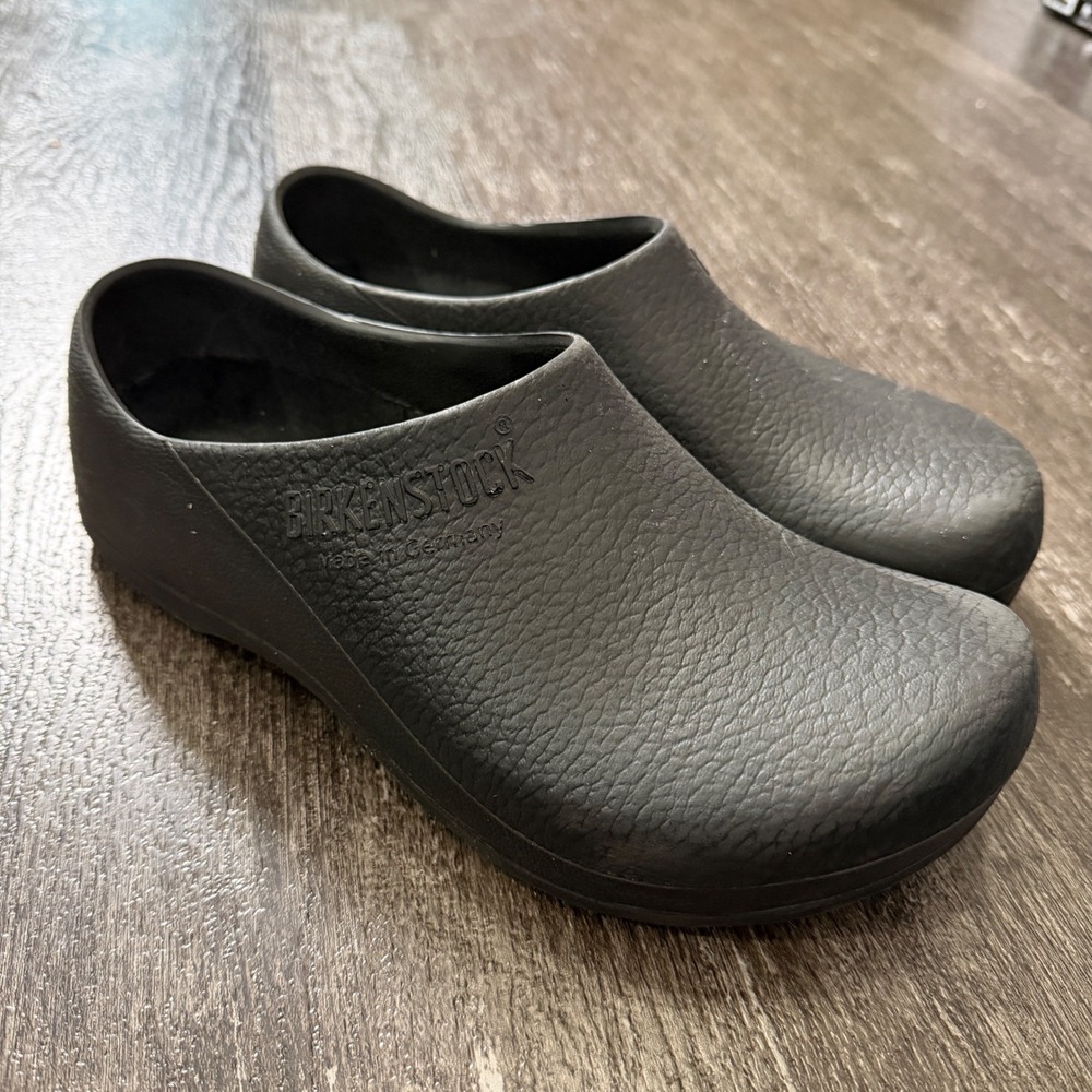 Birkenstock Men's Black Slip On Clogs Shoes Made in Germany Size 43 EU / 10 US